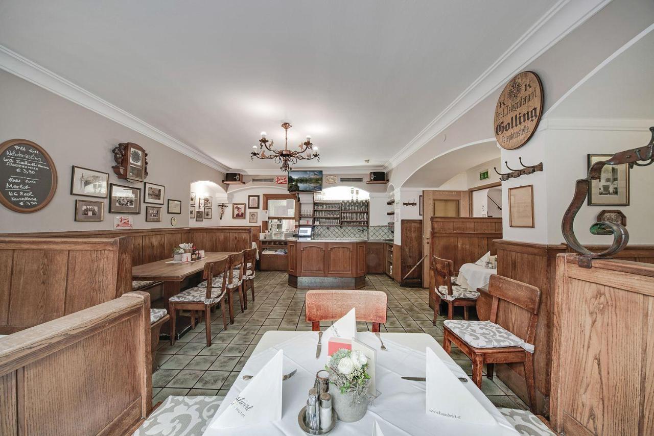 גולינג אן דר זלצאך Gasthof Hotel Hauslwirt מראה חיצוני תמונה